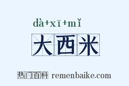 大西米是什么意思的图片